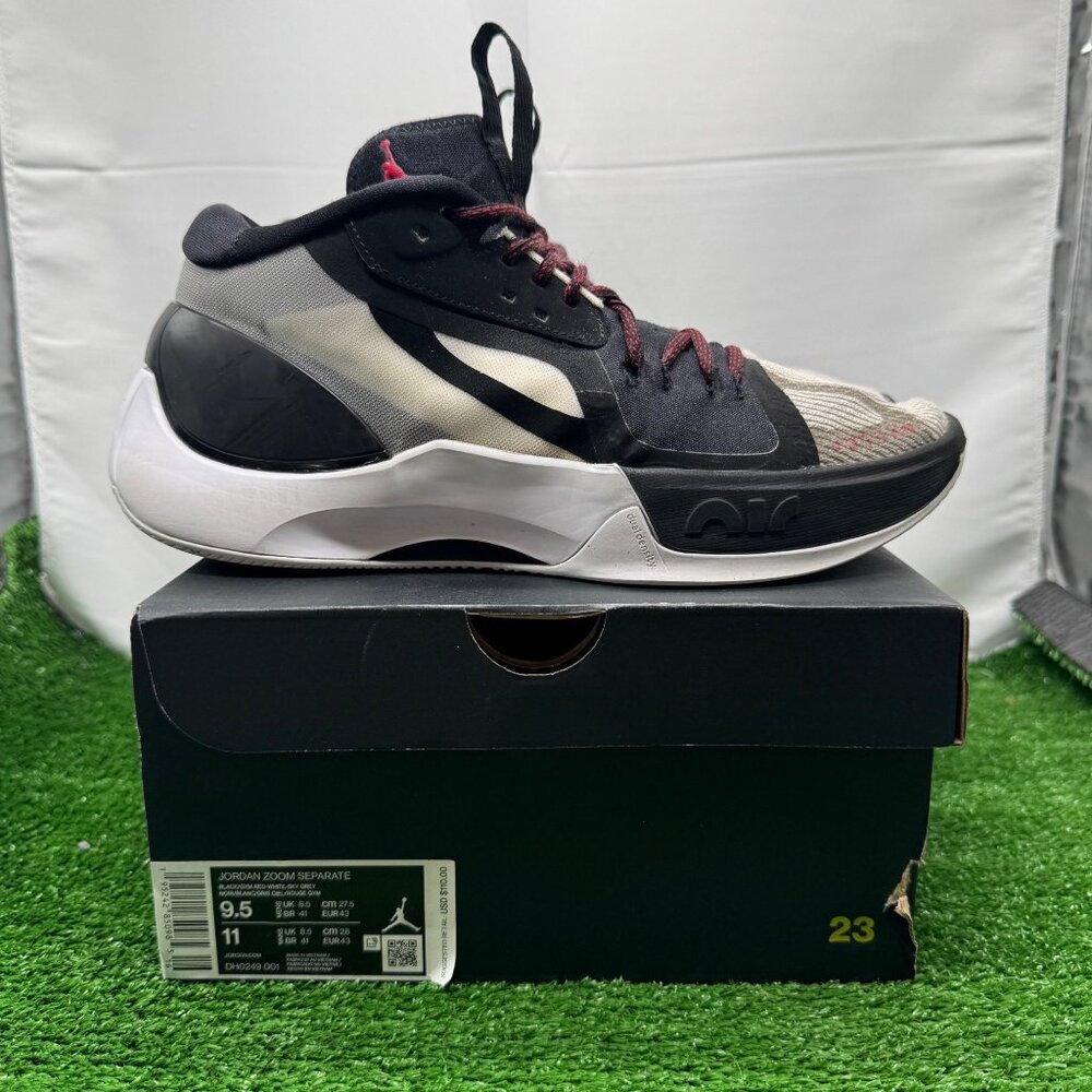 Air Jordan Zoom Separate Black Sky Grey Men's Size 9.5 Nike Shoes DH0249-001